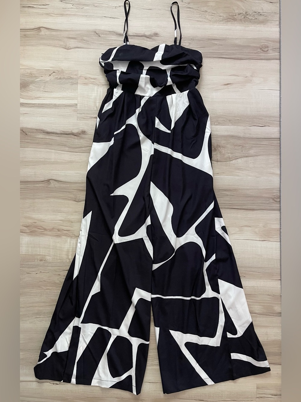 Black & White Abstract Jumpsuit